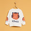 ZR Tiger Front Pocket Paw White sweatshirt