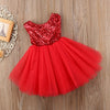 HN Bottom Frill Sequin Red Fairy Frock 9252
