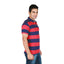 GAP Rugby Red And Blue Stripe Pique Polo Shirt (Label Removed)