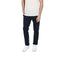 TT Navy Blue Solid Regular Fit Chinos