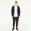 ZR Man Navy Blue Zipper with Hood
