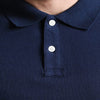 GAP Solid Navy Blue Pique Polo Shirt (Label Removed)