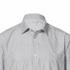 TRG Men's Grey Stripes Long Sleeve Classic Fit Shirt