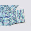 TRG Tailored Fit Casual Shirt Blue & Green Check