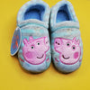 PP Peppa Aplic Blue Grey Stripes Warm Shoes 10632