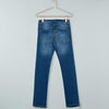 KB Men Medium Blue Worn Effect Slim Stretch Jeans