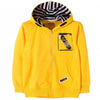 L&S Skate Board Yellow Zipper Hoodie 643
