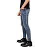 ZR Zip Bottom Denim Blue Skinny Fit