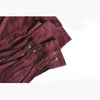 DID Button Down Self Textured Cotton Maron Casual Shirt