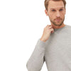 CORT Quilted Neck Sweatshirt Light Grey
