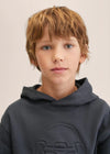MNG Feel Free Embossed Grey Hoodie 9890