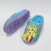 Barbie Doll Print Warm Sky Blue Winter Slippers 8328