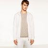 ZR Man Natural White Zipper with Hood