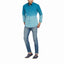 Two Tone Slim Fit Check Cerulean Blue Casual Shirt 8867