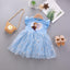 TNGY Frozen Print Blue Frock 5036