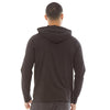 FC Front White Print Black Fleece Hoodie 10045