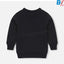 GRG Plain Black Fleece Sweatshirt 10584
