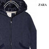 ZR Basic Velor Blue Jacket With Hood