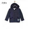 ZR Basic Velor Blue Jacket With Hood