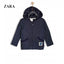 ZR Basic Velor Blue Jacket With Hood