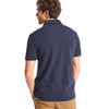 GAP Solid Navy Blue Pique Polo Shirt (Label Removed)