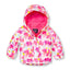 PLC Fluorescent Multi Hearts White Puffer Jacket With Inner Fleece 7956