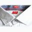 S.O Cotton Thin Blue Lining White Casual Shirt