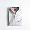 S.O Cotton Thin Blue Lining White Casual Shirt