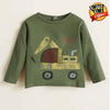 MNG Digger Crane Green Full Sleeves Tshirt 1202