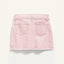 OL NVY Rough Bottom Pink Denim Skirt 4476