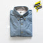 BB Light Textured Button Down Blue Casual Shirt 8883