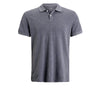 GAP Solid Charcoal Grey Pique Polo Shirt (Label Removed)