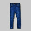 GES Dark Blue Skinny Ribbed Denim 6108