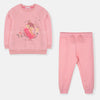 MC Aplic Flower Fox Printed Pink Tracksuit 8059
