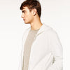 ZR Man Natural White Zipper with Hood
