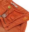 OM Washed Style Orange Cotton Shorts With Belt 9498