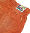 OM Washed Style Orange Cotton Shorts With Belt 9498