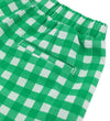 OM British Green & White Check Cotton Girls Shorts 9499
