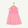 PEP Baby Sleeveless Neon Pink Frock