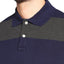 GAP Rugby Blue And Grey Stripe Pique Polo Shirt (Label Removed)