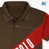 B.X Strips Brown Team Polo 9515