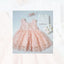 PPB Embroidered 4 Piece Peach Bow Frock Set 9841