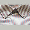 TSC Blue & Red Lining White Formal Casual Shirt 8888
