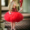 HN Bottom Frill Sequin Red Fairy Frock 9252