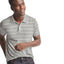 GAP Stripe Pique Basic Polo Shirt Gray (Label Removed)