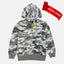 TRN Camouflage BRKLYN Grey Zipper Hoodie 2943
