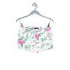 OM Floral White Shorts