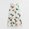 HM Butterfly Print Beige frock 9560