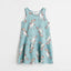 HM Unicorn Print Bluish Grey Frock 9559