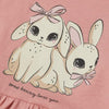 HM Bunny Love Tea Pink Sleeveless Frock 8775